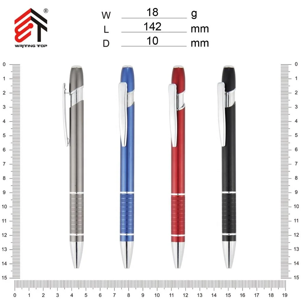 
high quality aluminium metal ballpoint pen manufacturer for gift stationery 