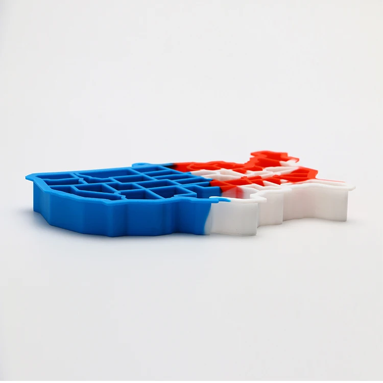 USA America Silicone Ice Cube Tray Sculpture Mold the United States Map Ice Cube Mould for Whisky