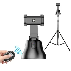 360 Degree Portable Vlog Shooting Rotation Intelligent Auto Face Object Tracking Phone Holder Smart Selfie Stabilizer