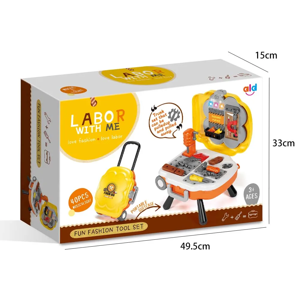 Puzzle Fun Tools for Boys Montessori Toys Portable Suitcase Kids Fun  Household Tool Set