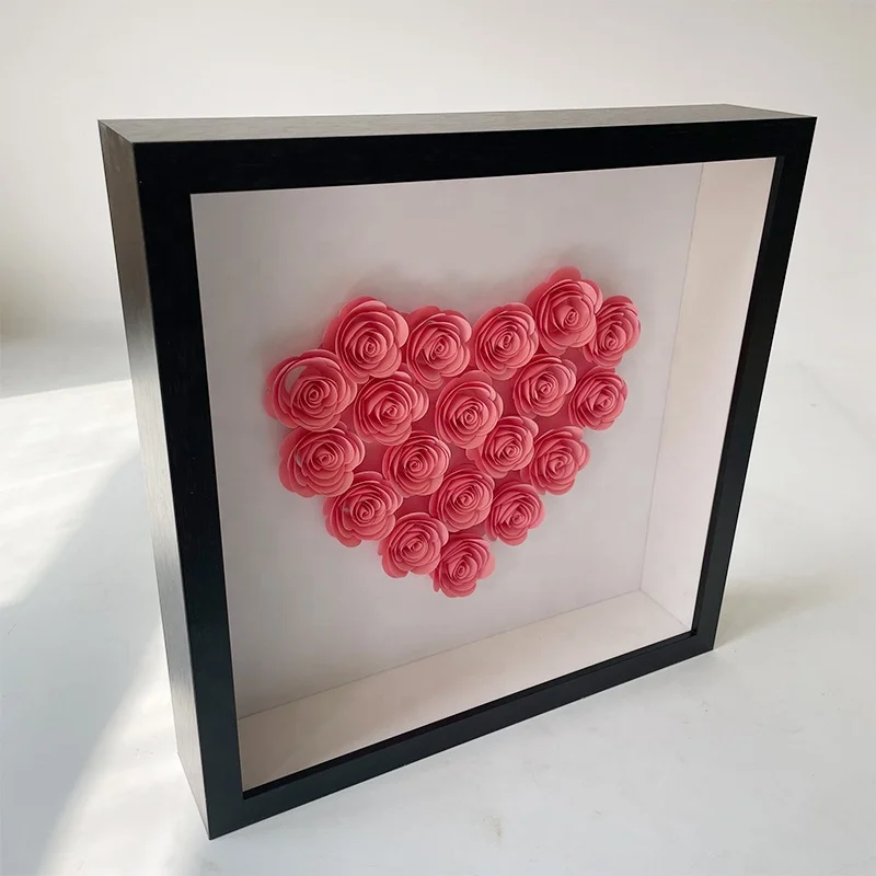 Креативный подарок на День Святого Валентина матери DIY Роза цветок витрина 10*10 дюймов теневая коробка рамка