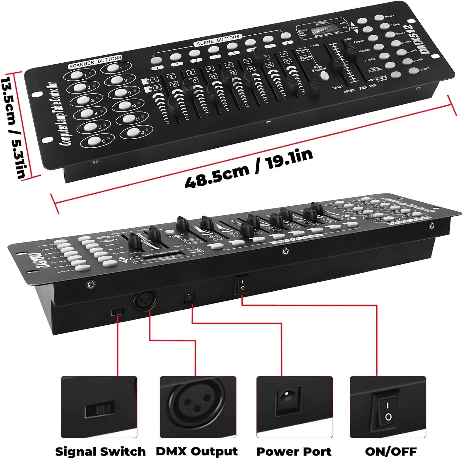 Factory Price Dmx192 Controller Led Stage Lighting Console Dmx 512 Controller Mini Controller