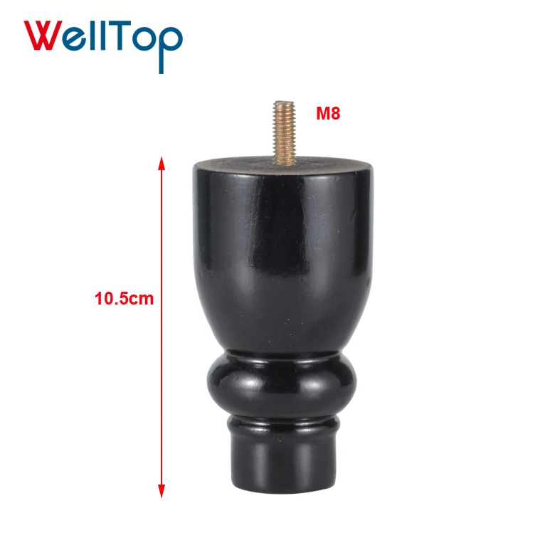 Gound-shaped Furniture Table Sofa Desk Legs Feet Pack Square Straight Solid Oak Feet Sofa Feet VT-03.125