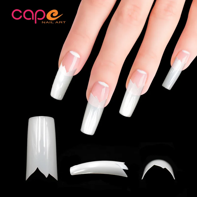 Gnail factory supplier wholesale price nail art decoration french coffin half cover false nail tips for DIY Salon and home