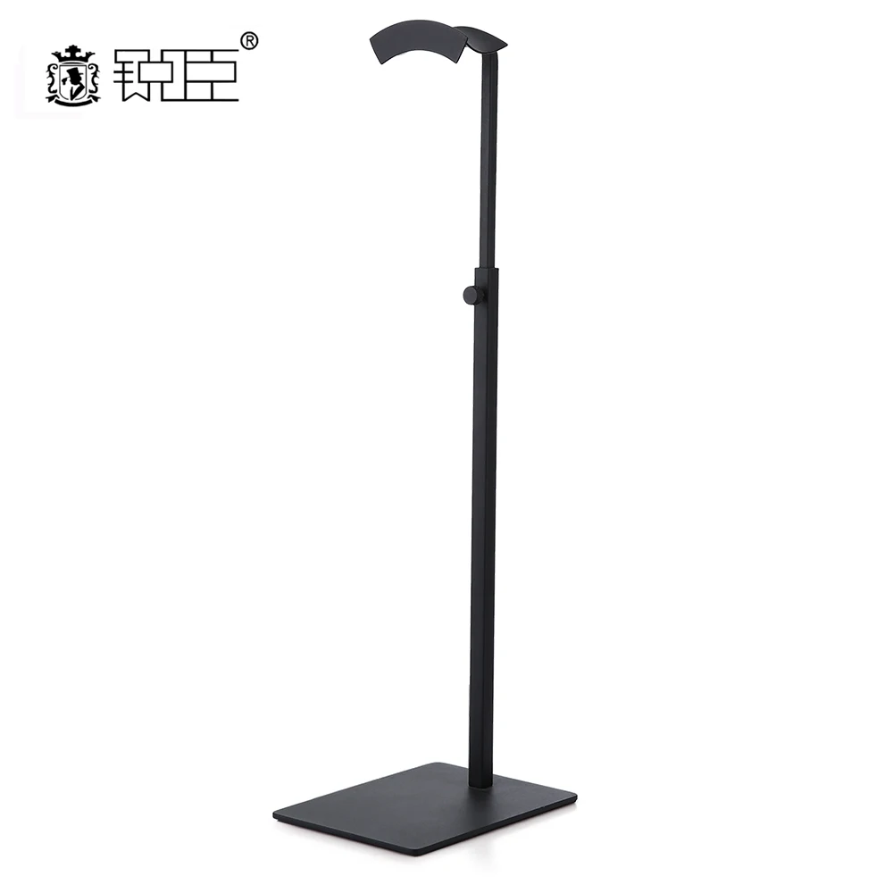 Handbag Store Wholesale Adjustable Black Powder Coated Stainless Steel Countertop Bag Hanger Tabletop Tote Bag Display Stand