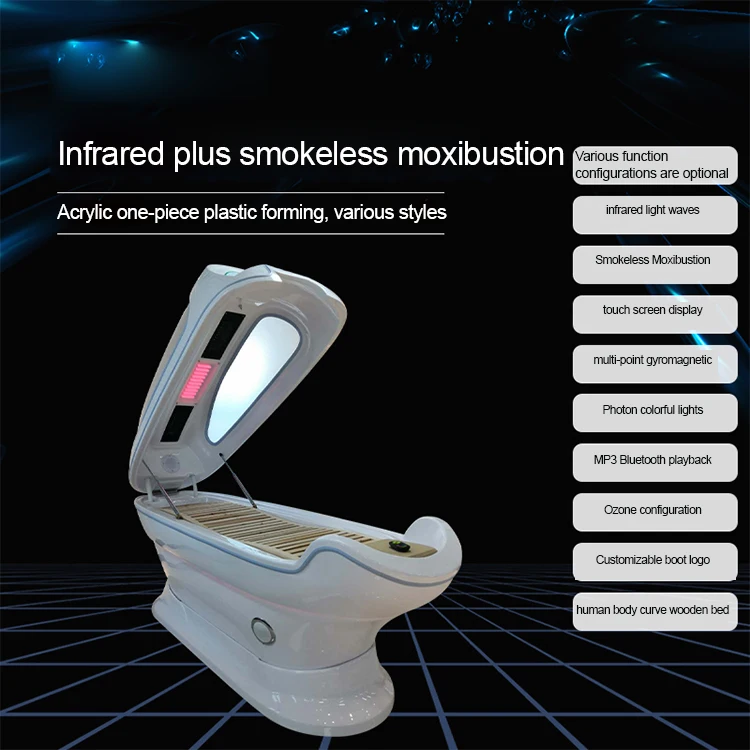 China Luxury Spa Capsule Water Massage Spa Capsule Hydromassage Led Light Therapy postpartum sweating repair Spa Oxygen Capsule