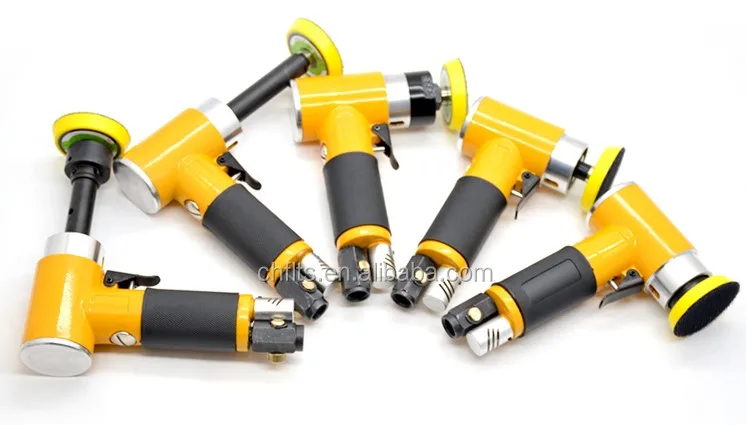 2942 2 Inches 15000rpm Mini Air Angle Sander Pneumatic Orbital Angle Grinder Polisher Pneumatic Sander With 2' Sanding Pad