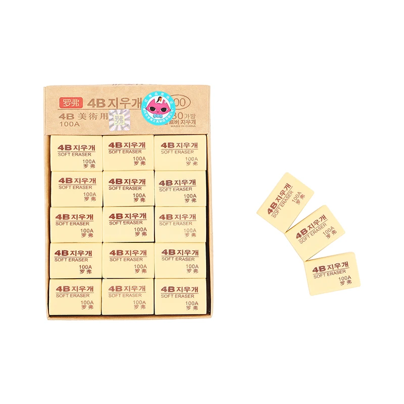 Wholesale High Quality colour OEM pvc art Eraser for student and office