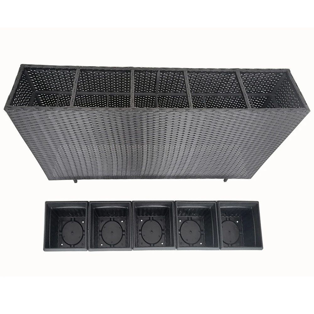 RTX Large Big Size Plant Plastic Flower Pots Planter Pots Wicker Flower Pot Both Indoor and Outdoor Use