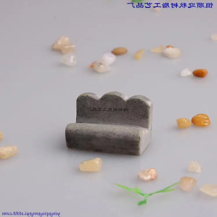 Деревянный каменный Маленький стул аквариумный сочный цветочный горшок пейзаж психологическая Песочная игра