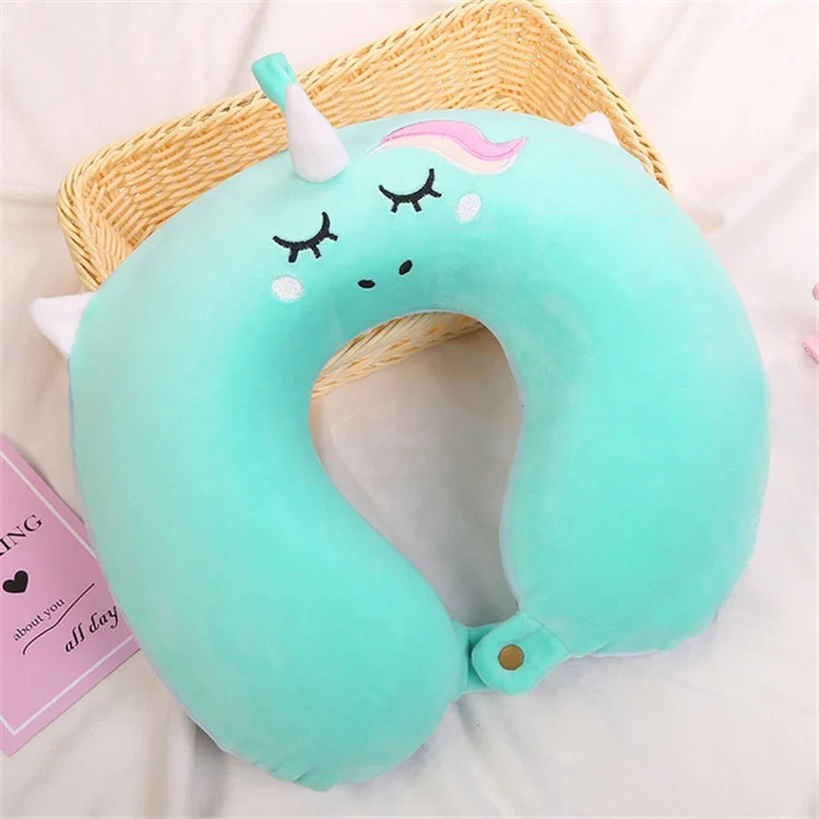 
Unicorn Baby Memory Foam Travel Neck Soft U-Shaped Head Support Pillow for Kids Traveling 