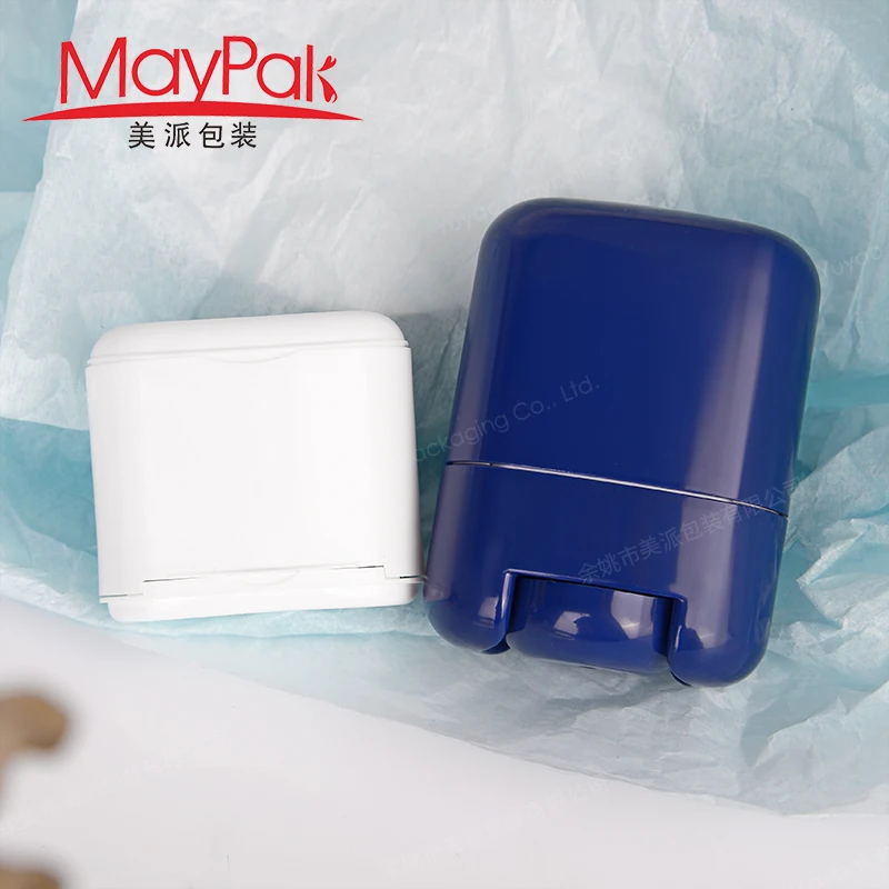 Wholesale 35ml 35g Oval Shape Plastic ABS PP PCR Mens Colorful Cosmetic Twist Up Refillable Stick Deodorant Container Packaging