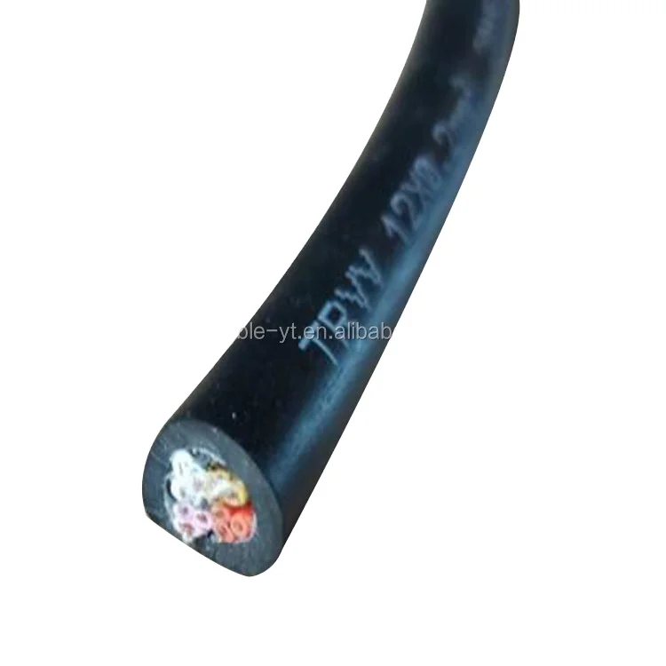 Flexible control cable PVC screened paired or triplicated cable drag chain towline cable