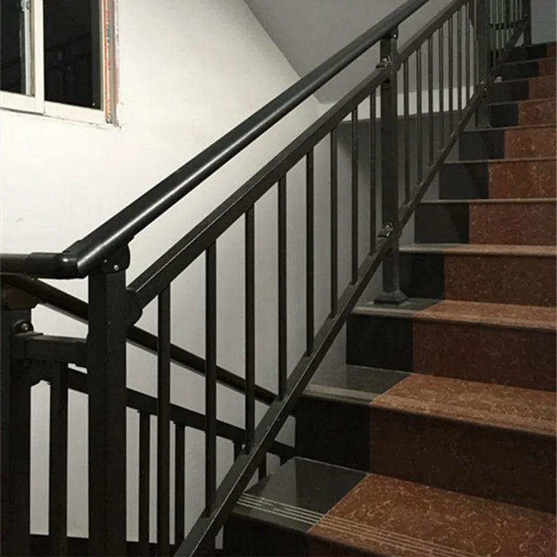 Privacy Modern Garden Metal Aluminum Slatted Fence Panels Worught Iron Stair Rail/Handrails For Outdoor Steps