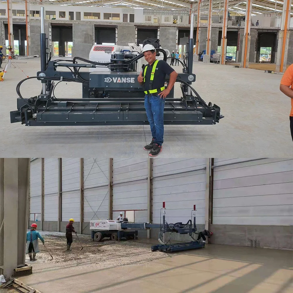 VANSE YZ30-4E Long Boomed Dual Slope Hydraulic Concrete Laser Leveling Automatic Laser Concrete Leveling Machine For Sale