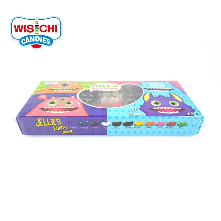 Mixed Fruity Colorful Halal 10 Flavors Candy Jelly Bean