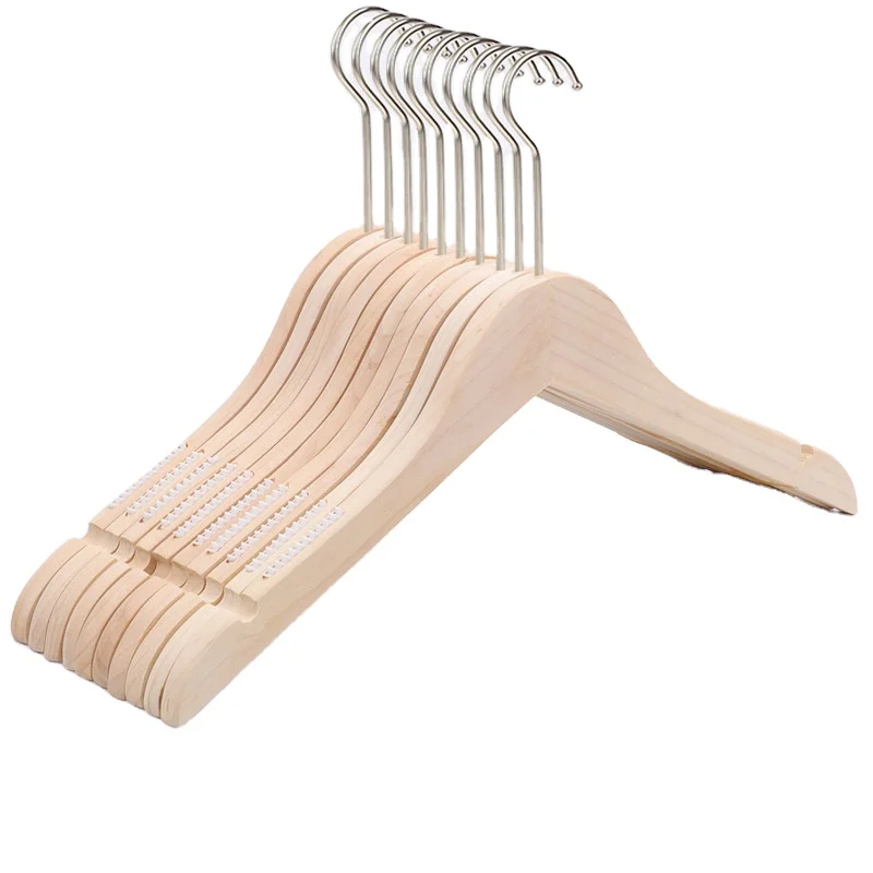 
Wholesale Cheap High Quality Non Slip Wood Cloth Hanger With Hook 
