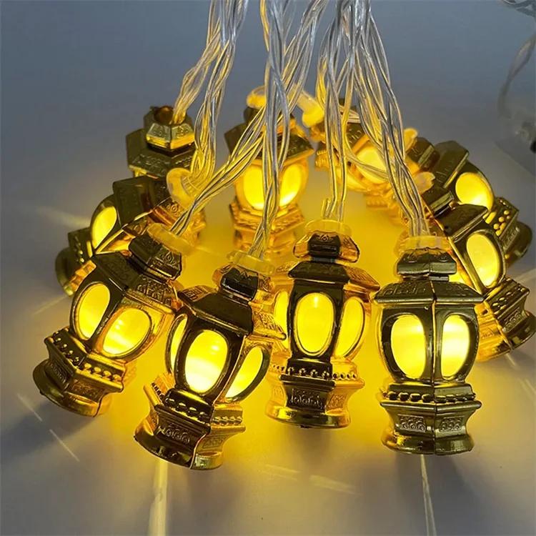 Hot selling 3m 20 lights LED Kerosene lamp and moon string Festival Muslim gift Multi-color decoration Ramadan light