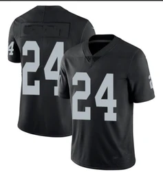 New Customize Rugby Quality Embroidery Oakland 24 Lynch American Football Jersey