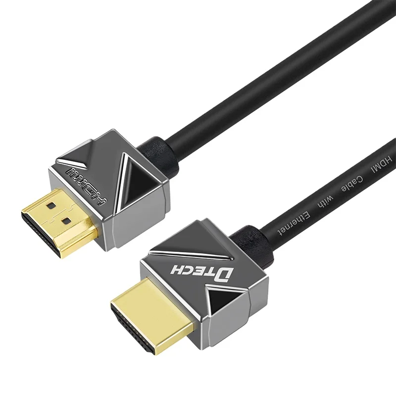 Высокое качество ультра-тонкий алюминиевый сплав 19 + 1 медный провод HD 4k 3d 2 м hdmi кабель