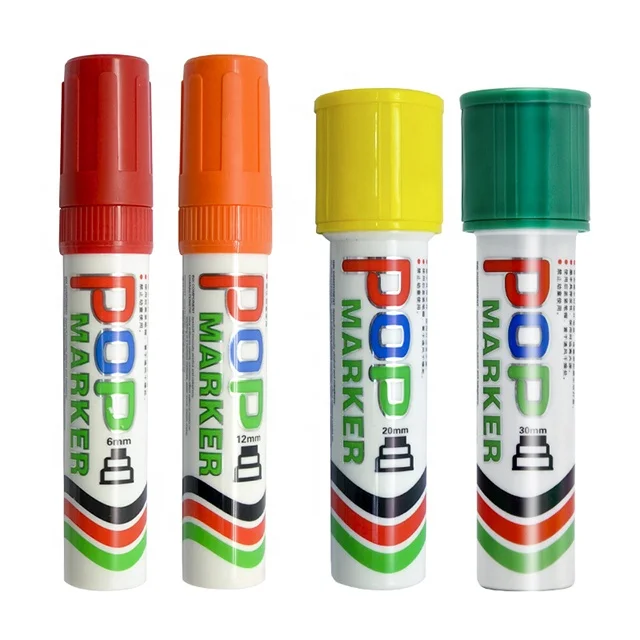 Jumbo плакат маркер для рисования перманентные чернила поп-арт 10 мм плоский водонепроницаемый Перманентный краски автомобильные шины Ru