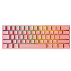 61Keys RGB Backling Gaming Keyboard Colorful Mechanical Custom Gaming Keyboard For Desktop
