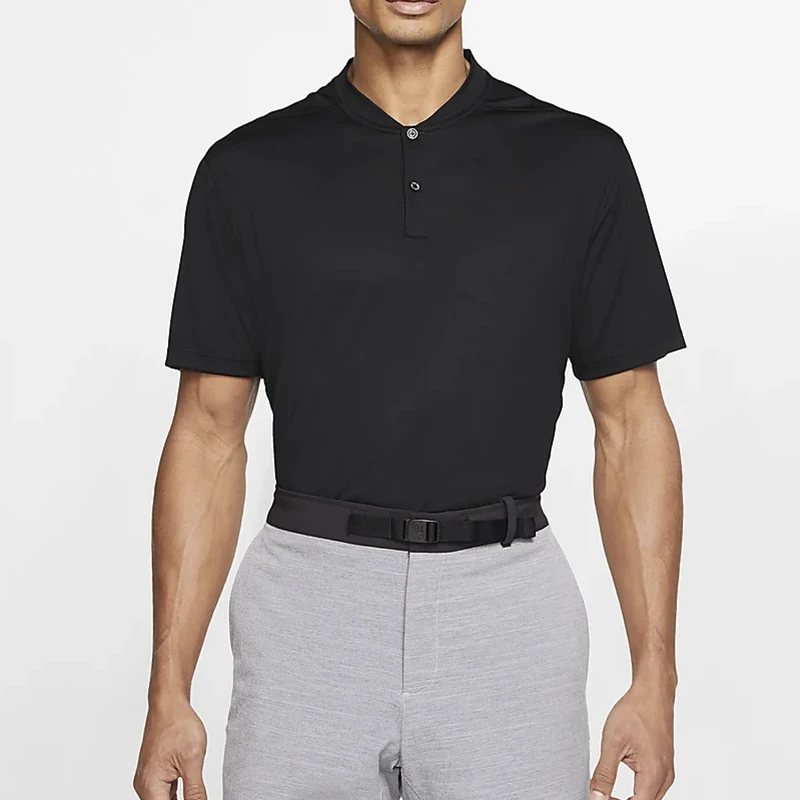 Wholesales Sport Wear Men Custom Stretchy Fabric Blade Collar Plain Golf Polo Shirt