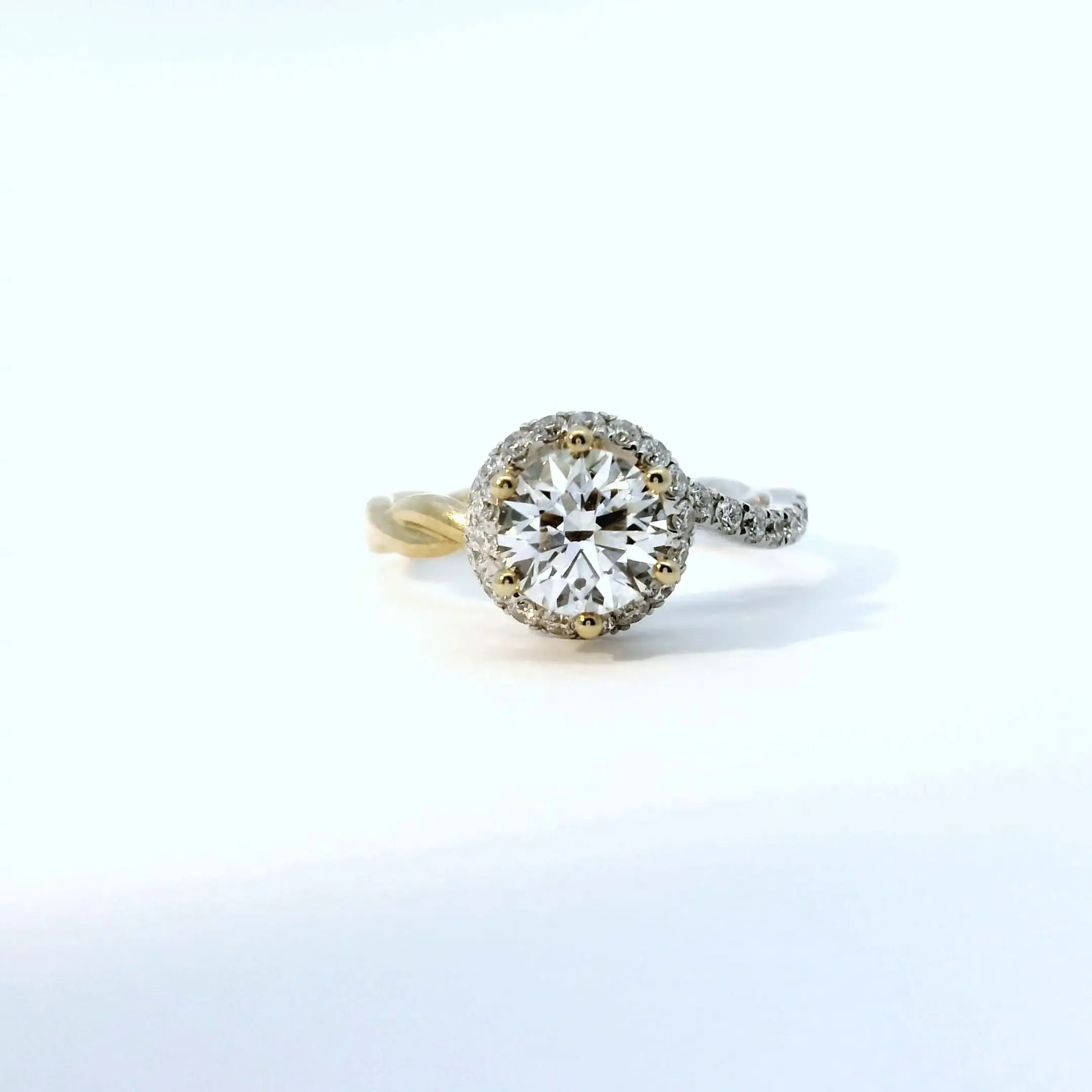 Custom Settings And Shanks Ring Diamond New collection classic beauty rose gold wrapped open infinity ring
