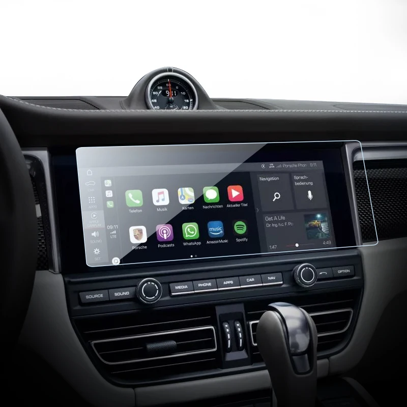 Porsche Center touch screen protector Navigation Tempered Glass Screen Protector for Porsche 911/718/Boxster/Cayman/Panamera