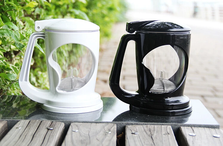 Customized Portable Eco-Friendly PC Tea Maker Set Smart Magic Bottom Dispensing with Leaf Pattern Tray for Coffee and Drinks