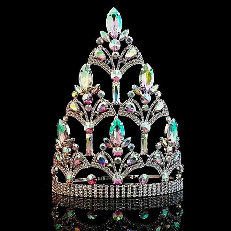 Wholesale Contour Band Crowns Miss World Beauty Pageant Crown Custom Tiaras