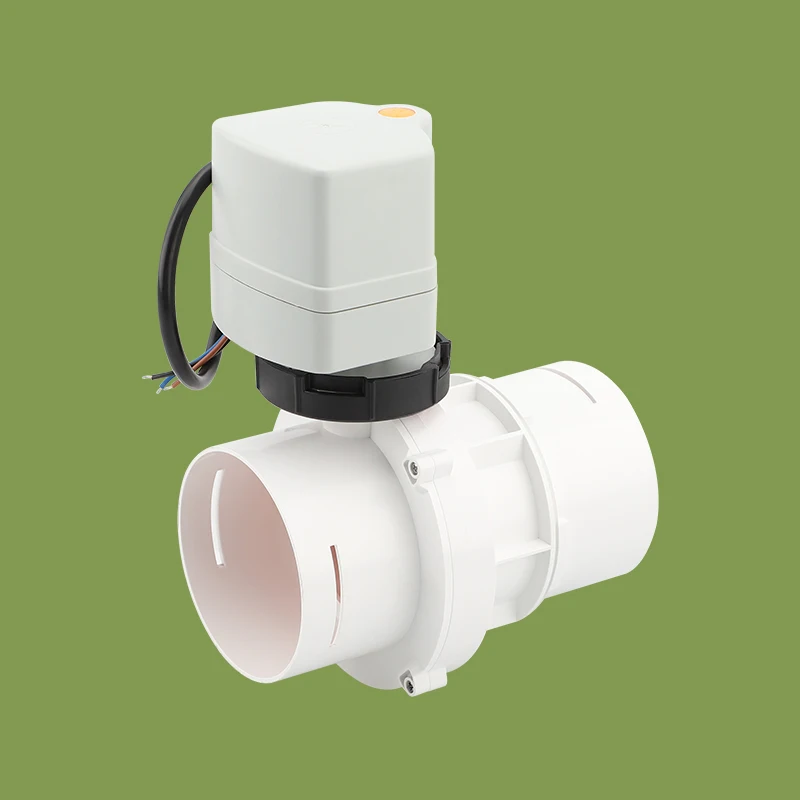 Electric HVAC System Duct Blocking Valve Gas ODM Normal Temperature Home Kitchen Air UPVC Other Valves Clip-on Regulating 75mm