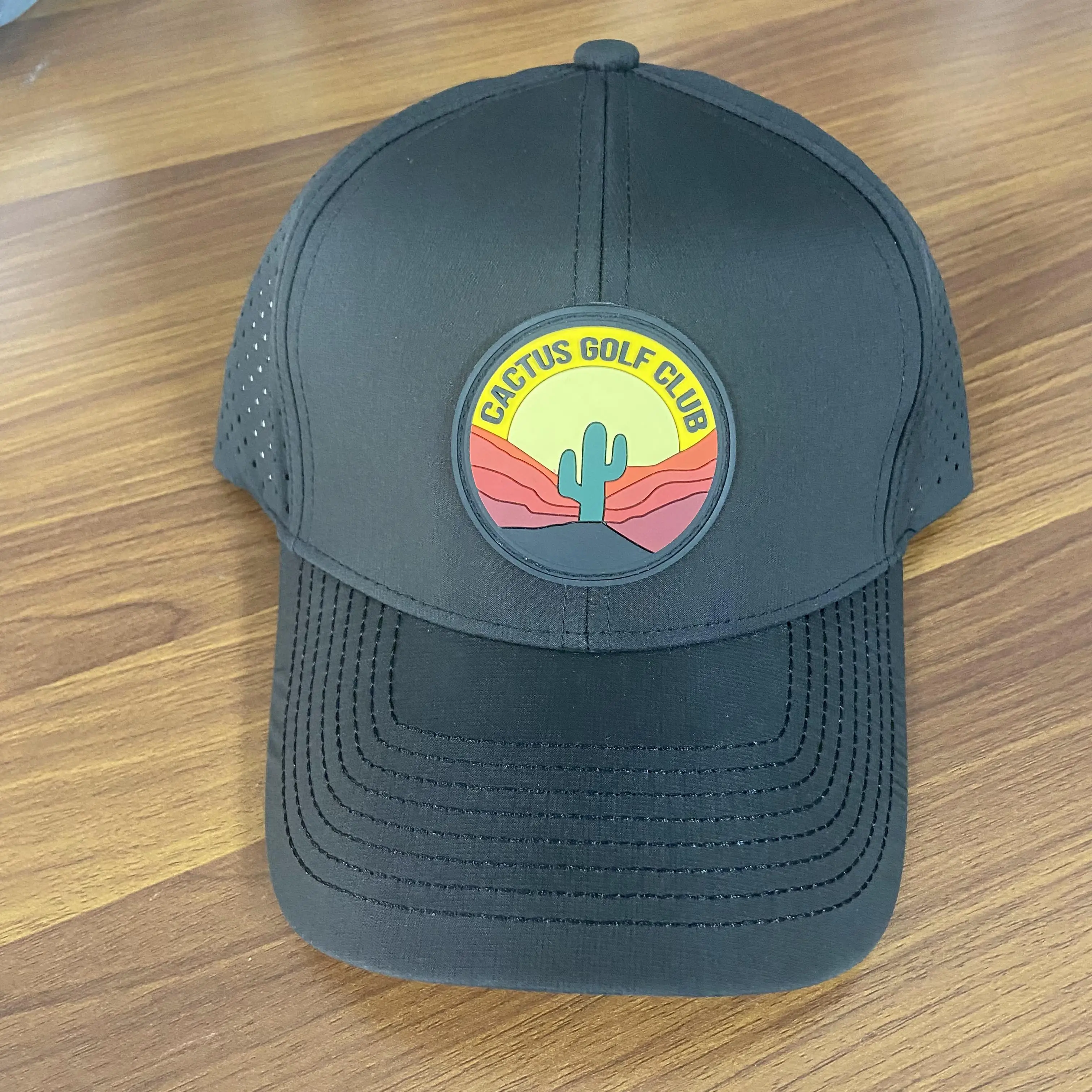 Кепка HS40 Мужская водонепроницаемая, обычная спортивная бейсболка с логотипом Мелина и игры, черная, без воды