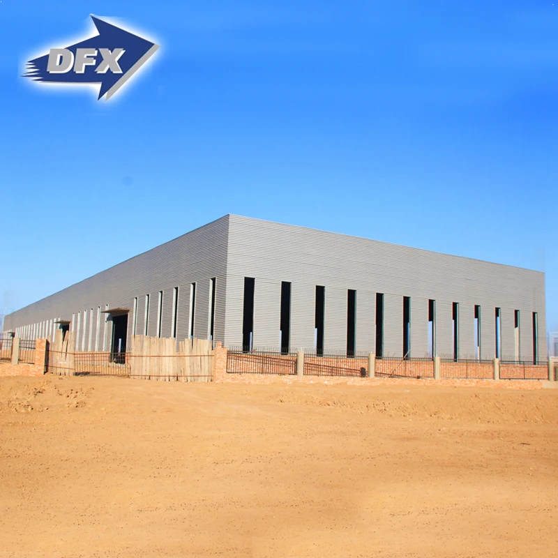 Prefabricated Metal Barn Steel Warehouse Hangar Shed Clothes Pants Hangar Prefabricated Steel House Structure Building