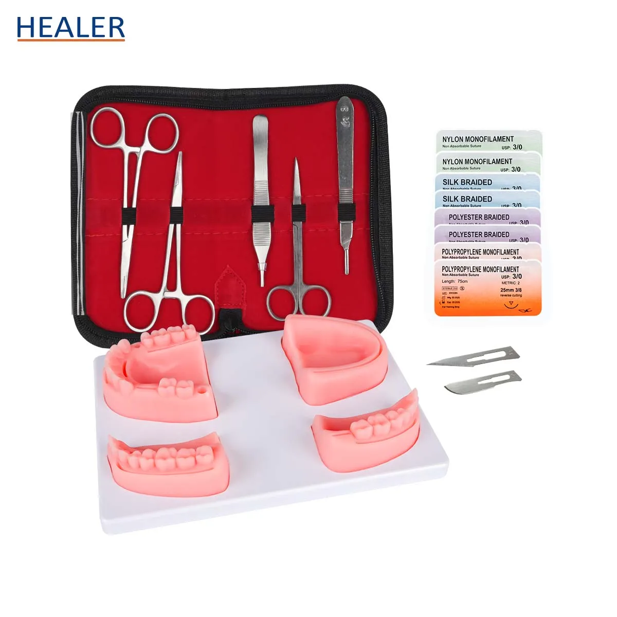 Surgical Dental Suture Practice Kit Oral Suture Simulation Medical Model for Medical Training