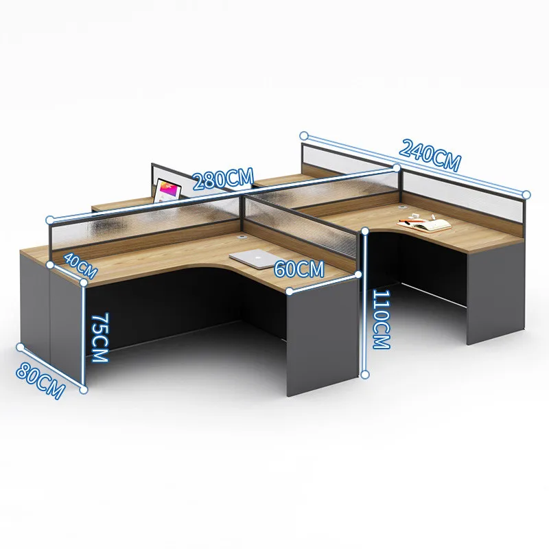 Executive desk office table design workstation screen card wholesale office manager desk set computer table and chair