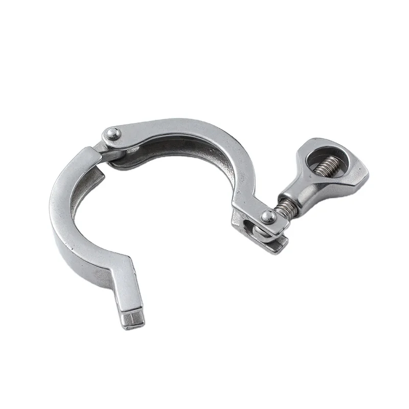 Factory supply 304 stainless steel sanitary fine cast clamps quick and easy to install quick clamps  Single pin clamps