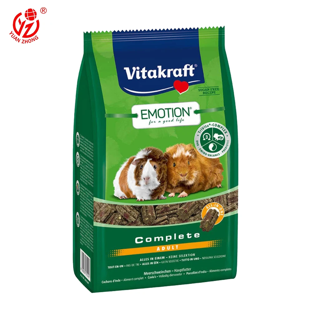 Yuanzhong Custom Bag Packaging Side Gusset Dog Food 20 Kg Bags Pouch Plastic Cat Pet Food Packing Bag With Resealable Zipper