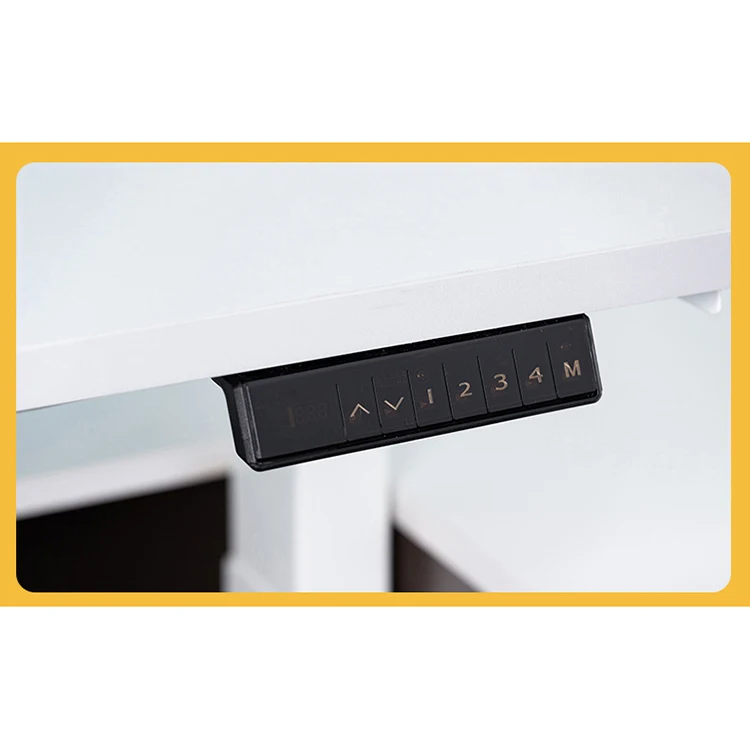 custom school student study triple motor height adjustable laptop desk wooden l shape sit standing electric table for learning