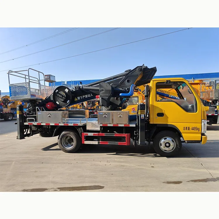 Japan 16m 20m Truck Mounted Telescopic Basket Aerial Platform Truck
