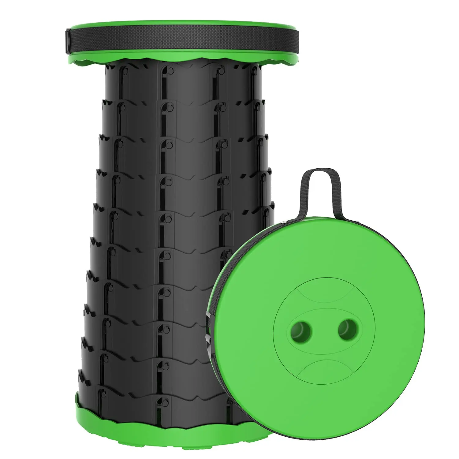 SDLOHAS Portable Telescopic Stool Retractable Folding Chair Collapsible Camping Stools Adjustable Plastic Chair