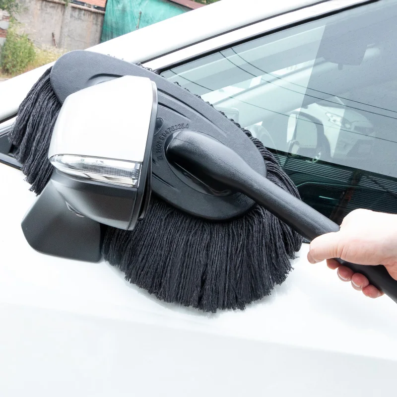 Car Cleaning Mop Duster Wiper Wash Snow Sweeper Cotton Wax Telescopic Brush Telescopic Handle Adjustable