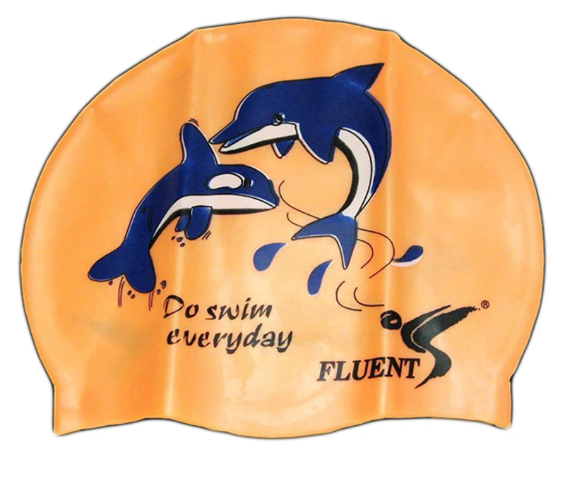 Stylish Newest Custom Design Silicone Swim Hat Eco Friendly Logo Printed