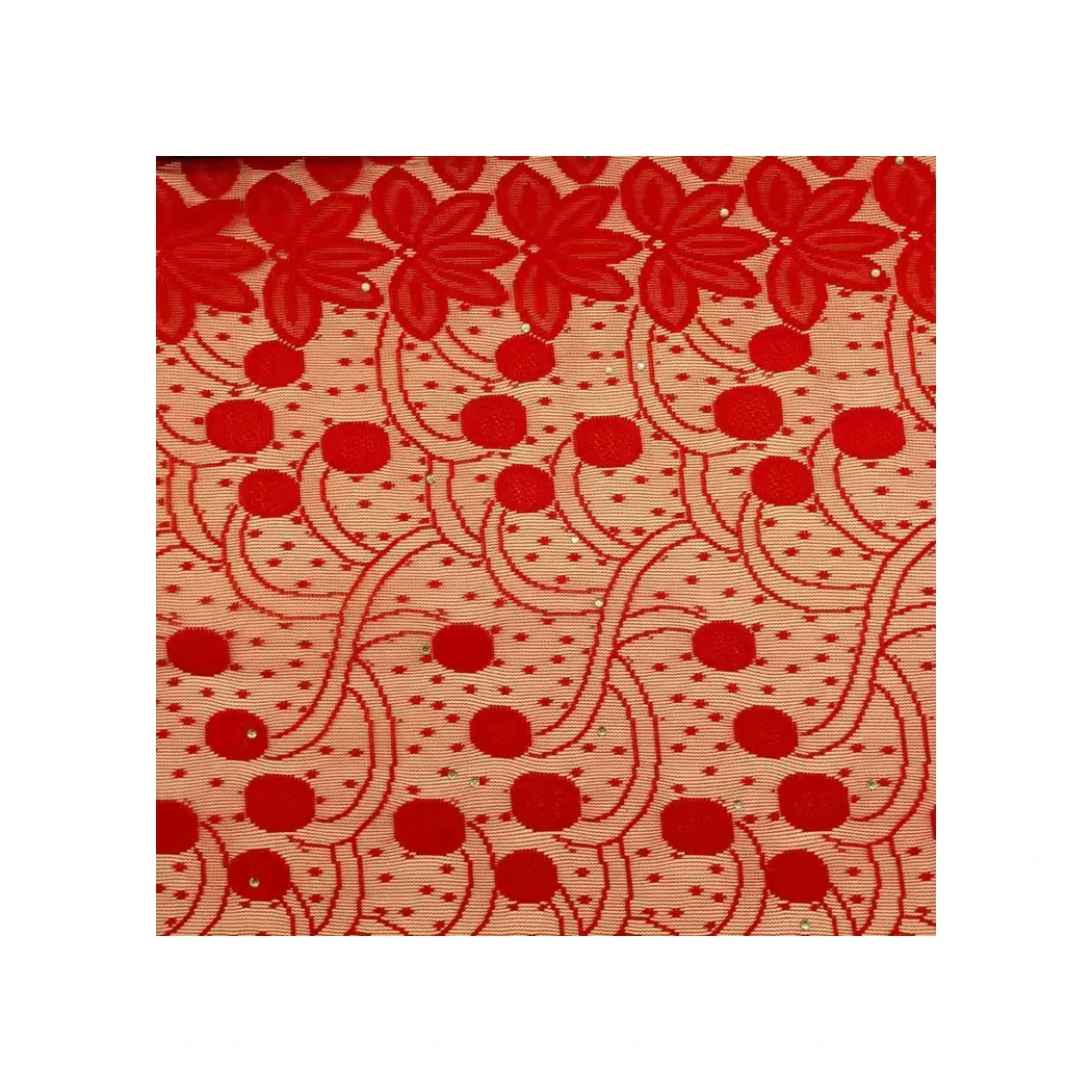 Factory manufacture various popular product tricot fabric super poly tricot mesh lace cord lace fabric