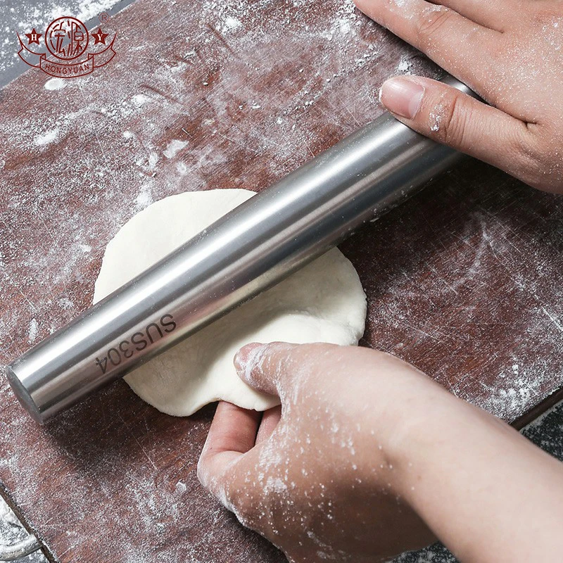 Modern design kitchen metal multi-size non-stick rolling pin stainless steel