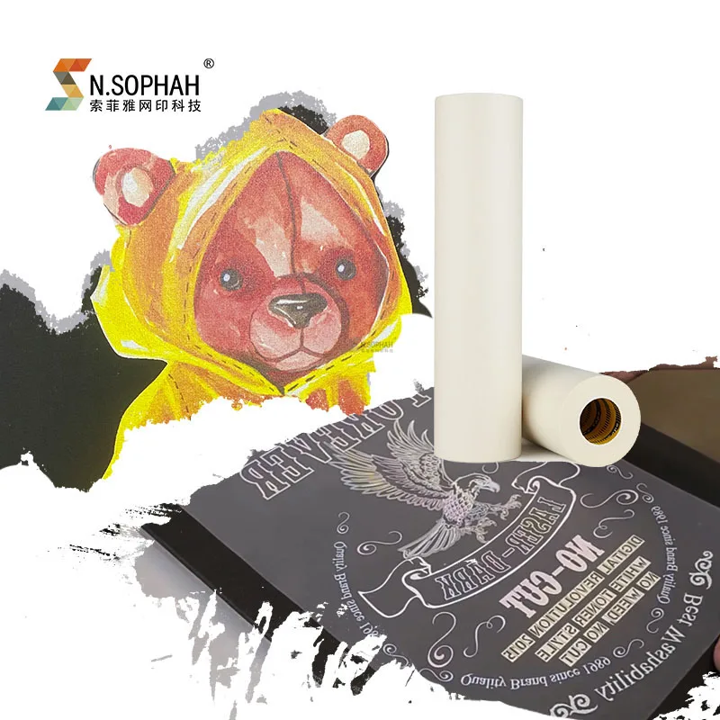 High Quality Custom Screen Printing Pet Sticker Heat Transfer Printing Iron-on Film Transfer Paper For Textile