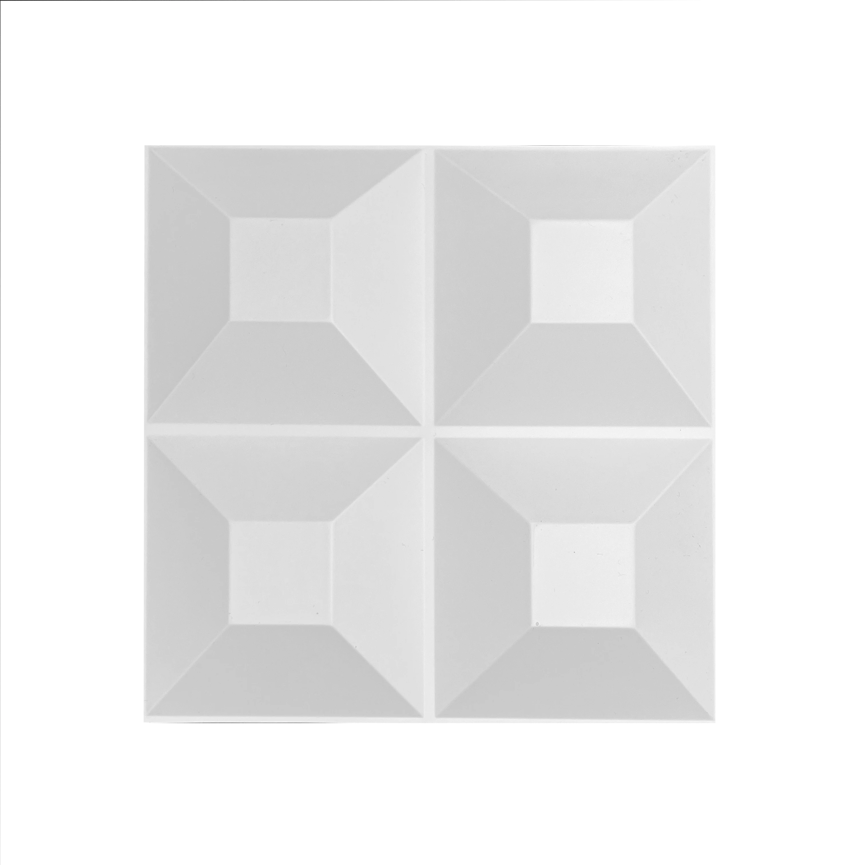 High Quality Peel and Stick Easy to Install 3D Pvc Wall Art Panel Embossed Wall Board Sofa Background