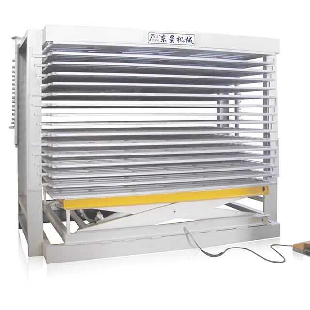 High efficiency automatic hydraulic laminating melamine woodworking press presser machine