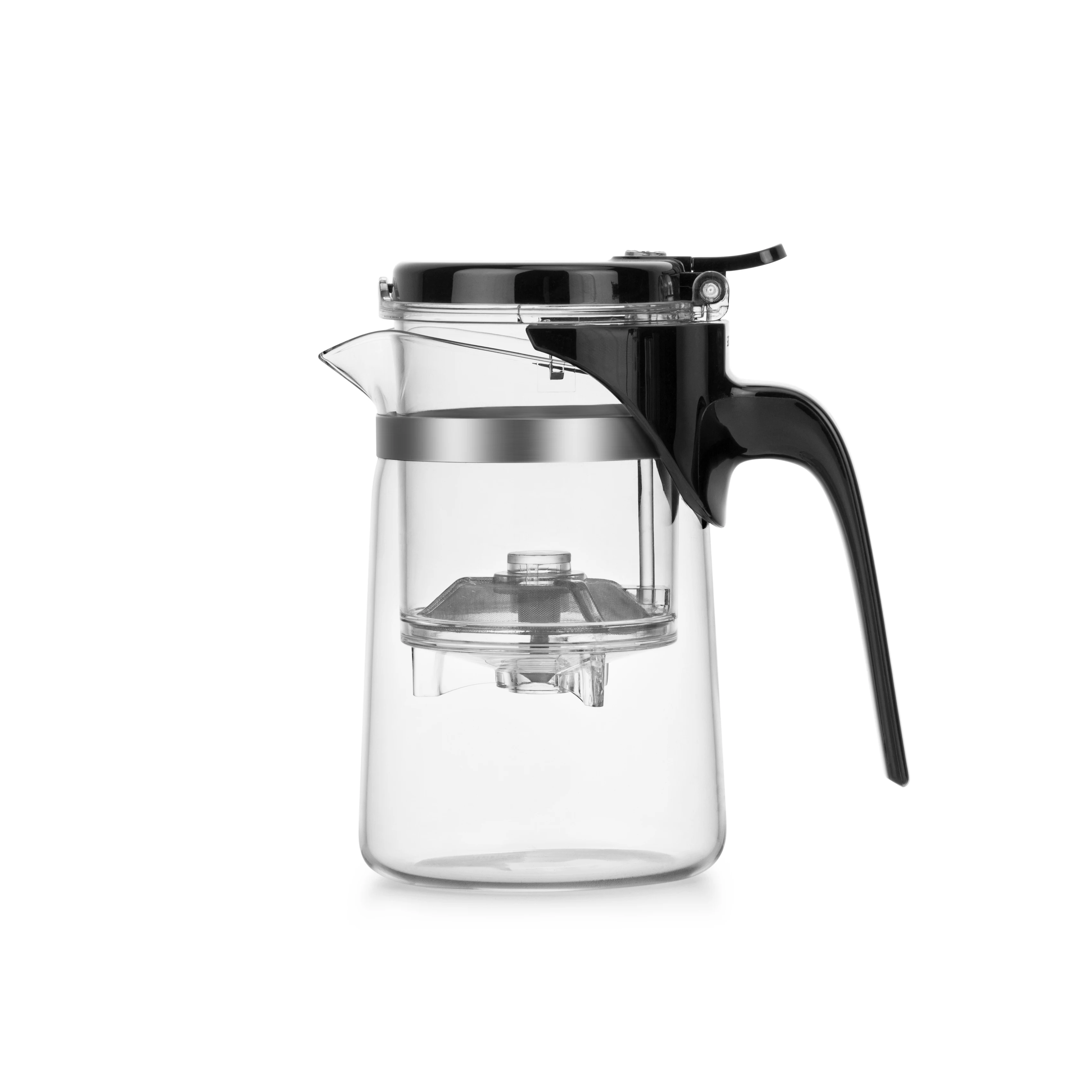 Hot Sale Samadoyo Food Grade Material Transparent Glass Green Tea Pot 500ml Heat Resistant Glass Teapot with Infuser