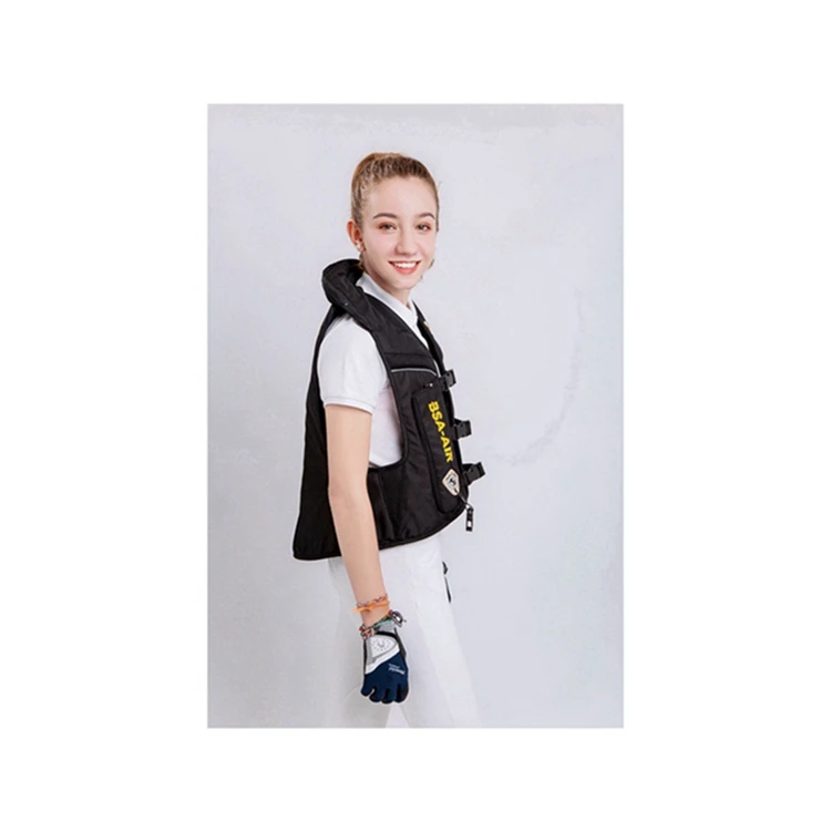 Fast inflatable reassembled elastic safety vest equestrian kid jacket protection pour motorbike airbag